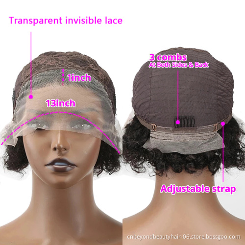 Pixie Cut Wig Short Curly Human Hair Wigs Cheap Human Hair Wig